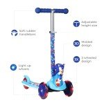 Sonic The Hedgehog Kids 3D Kick Scooter