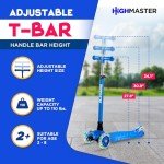 Highmaster 3-Wheel Toddler Scooter - Blue