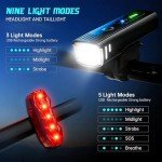 IPSXP USB Rechargeable 350 Lumen LED Bike Lights