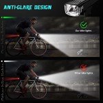 IPSXP USB Rechargeable 350 Lumen LED Bike Lights
