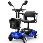 Foldable 4 Wheel Electric Scooter for Adults