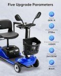 Foldable 4 Wheel Electric Scooter for Adults