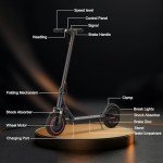Alloweek Electric Scooter - 500W, 21 MPH, App Control