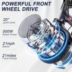Alloweek Electric Scooter - 500W, 21 MPH, App Control