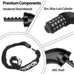 High-Security 5-Digit Bike Lock – 90 cm