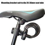 RYANGO Durable Bicycle Lock with Cable and Holder