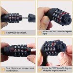 Secure 4-Digit Combination Lock for Bikes and Scooters