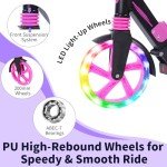 BELEEV V8 Light-Up Folding Scooter for Kids & Adults