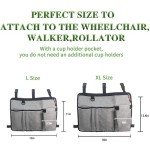 Walker Storage Bag with Cup Holder for Seniors