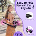 BELEEV V8 Light-Up Folding Scooter for Kids & Adults