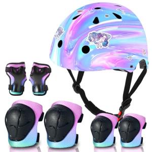 Kids Adjustable Helmet and Pad Set for Sports