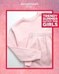 AEROPOSTALE Girls' Fleece Sweatshirt and Scooter Skort