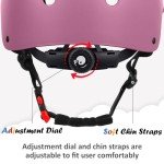 Adjustable Pink Helmet for Kids, 48-54 cm