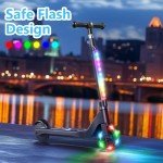 Kids Adjustable Height Electric Scooter with Lights