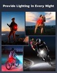 Ultra-Thin Rechargeable Bike Lights Set - 4+6 Modes