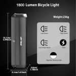 Ultra Bright USB Rechargeable Bicycle Headlight - 5 Modes