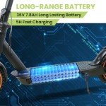 Folding Electric Scooter for Adults, 19Mph, 32 Miles