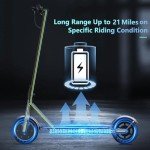 Folding Electric Scooter for Adults - 19MPH Speed
