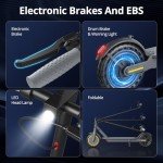 350W Electric Scooter - 19 MPH, Foldable Design