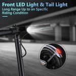 Folding Electric Scooter for Adults - 19MPH Speed
