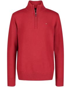 Tommy Hilfiger Boys' Scooter Red Quarter Zip Sweater