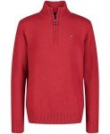 Tommy Hilfiger Boys' Scooter Red Quarter Zip Sweater