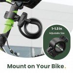 Titanker Spiral Bike Lock with Mounting Bracket