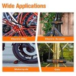 Heavy-Duty Bike U Lock with Adjustable Cable