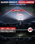 Bright Rechargeable Bike Lights Set for Night Riding