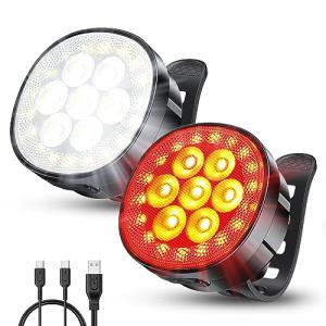 Ultra Bright USB Rechargeable Bike Light Set