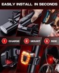 Bright Rechargeable Bike Lights Set for Night Riding