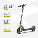 500W Electric Scooter, 19 MPH, Foldable Commuter