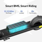 500W Electric Scooter, 19 MPH, Foldable Commuter