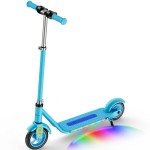 Gobazaar Kids Electric Scooter with Colorful Lights
