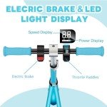 Gobazaar Kids Electric Scooter with Colorful Lights