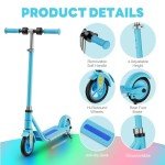 Gobazaar Kids Electric Scooter with Colorful Lights