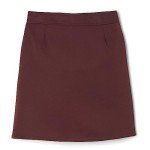 Burgundy Pleated Scooter Skirt for Girls
