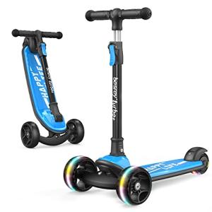 Besrey Adjustable 3-Wheel Kick Scooter for Kids