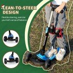 Besrey Adjustable 3-Wheel Kick Scooter for Kids