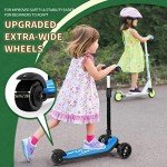 Besrey Adjustable 3-Wheel Kick Scooter for Kids