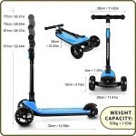 Besrey Adjustable 3-Wheel Kick Scooter for Kids