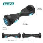 Gotrax EDGE Hoverboard with LED Wheels and Headlight