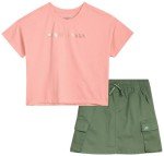Girls' Summer Graphic Tee and Skort Set
