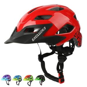 Kids' Red Helmet for Scooter and BMX Riding