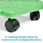 Hand2Mind Green Indoor Scooter Board with Handles