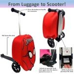 Spider-Man 18" Kid's Ride-On Scooter Suitcase