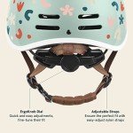 Retrospec Remi Kids Helmet, Matte Matcha Bloom