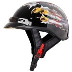 Patriotic Eagle Half Face Helmet for Scooters