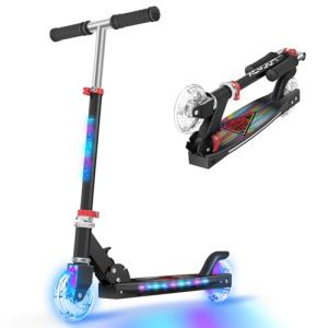 TONBUX Kids Kick Scooter with Light Up Features