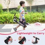 TONBUX Kids Kick Scooter with Light Up Features